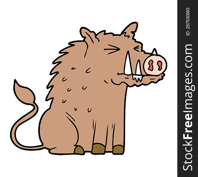 cartoon warthog. cartoon warthog