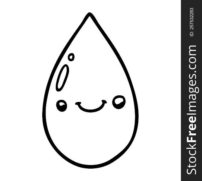 Cartoon Cute Raindrop