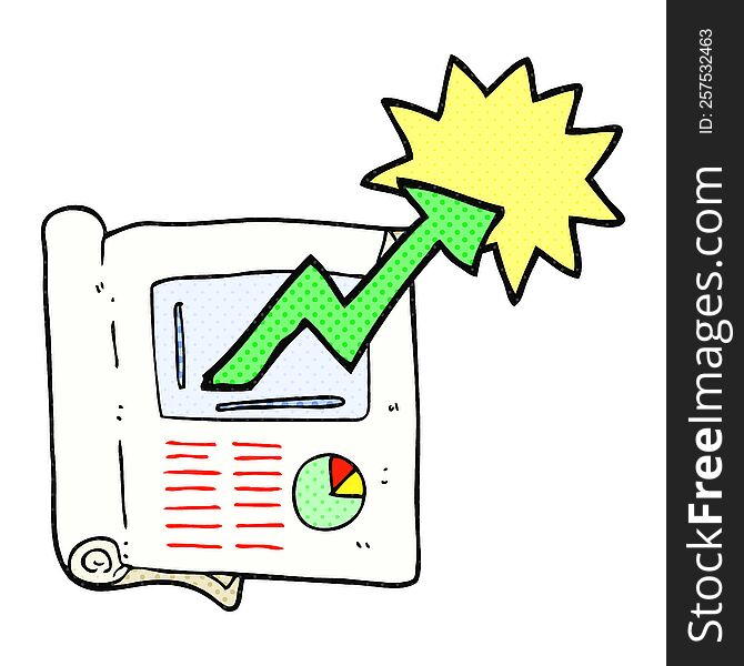 freehand drawn cartoon business document