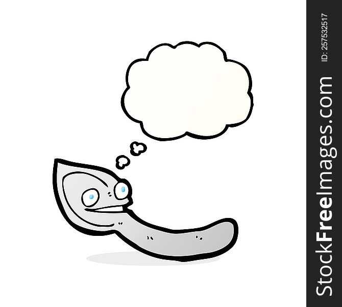 Cartoon Spoon With Thought Bubble