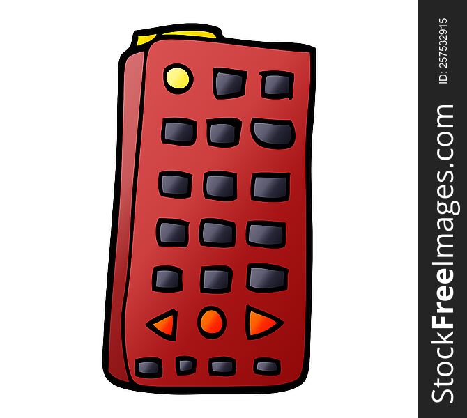 cartoon doodle remote control