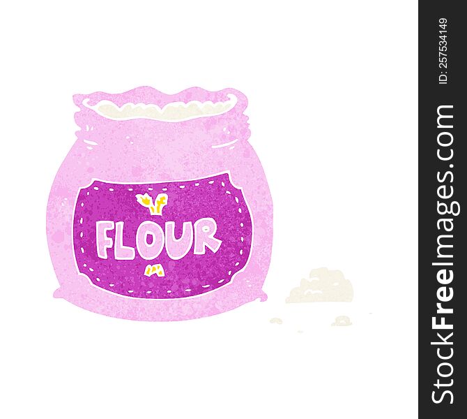 Cartoon Pink Bag Of Flour