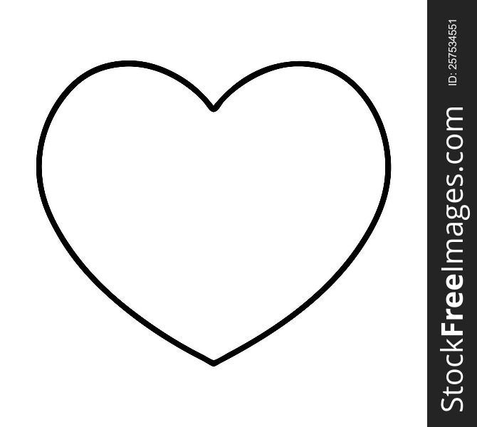 tattoo in black line style of a heart. tattoo in black line style of a heart