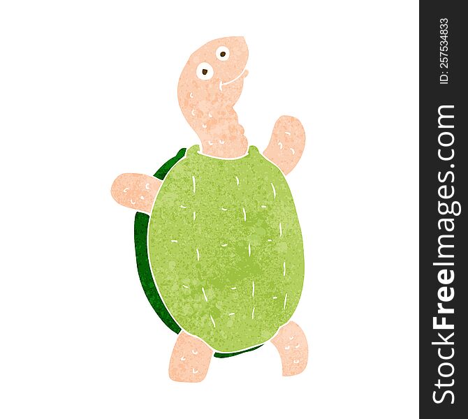 cartoon happy turtle