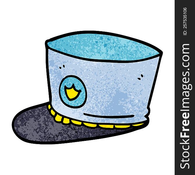 cartoon doodle band hat