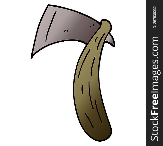 cartoon doodle viking axe