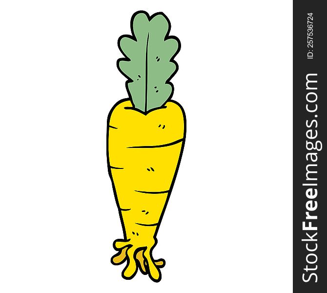 cartoon doodle carrot