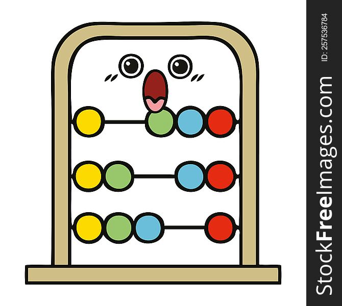 cute cartoon abacus