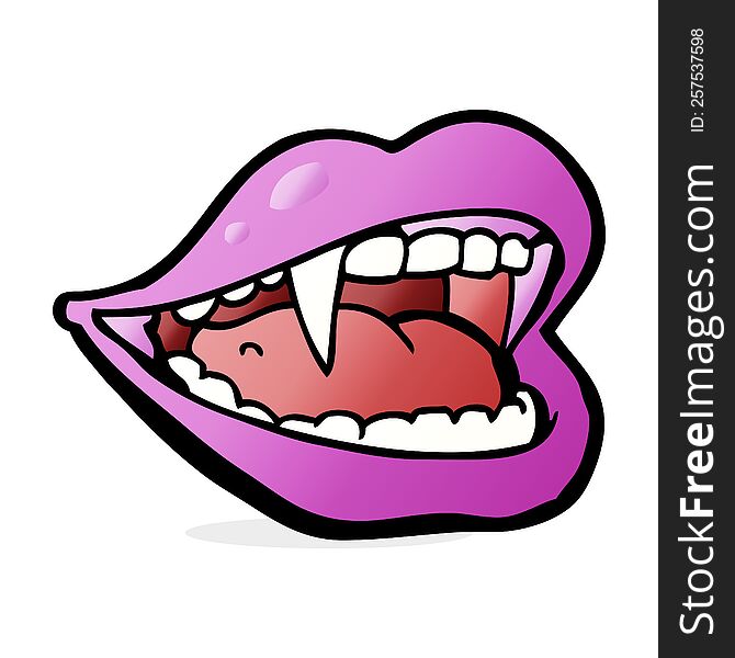 cartoon vampire mouth