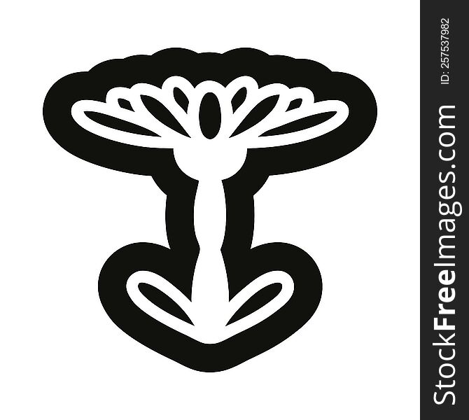 blooming flower icon symbol