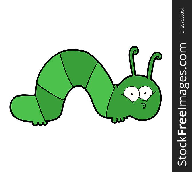 cartoon caterpillar. cartoon caterpillar