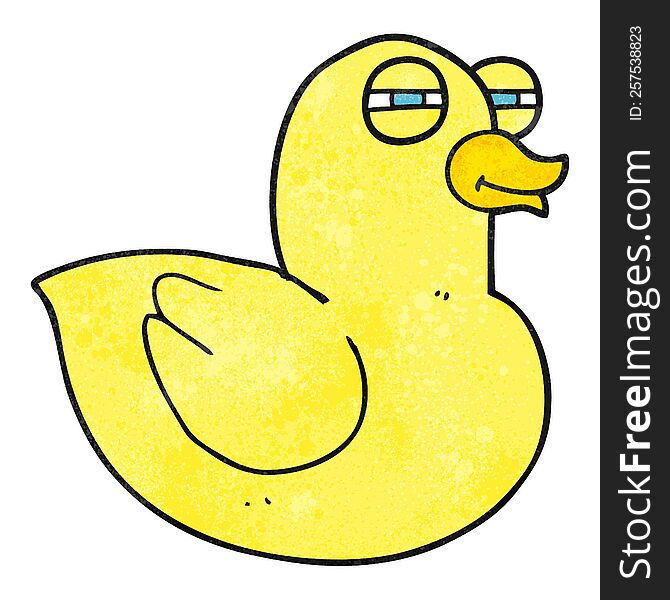 Textured Cartoon Funny Rubber Duck