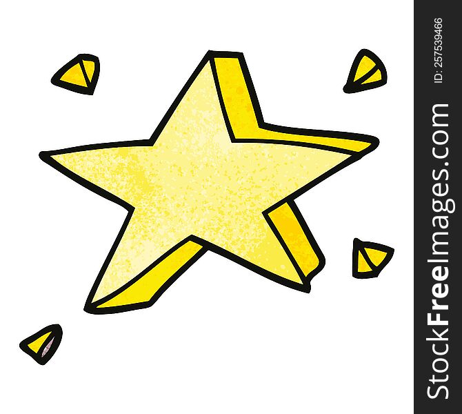 cartoon doodle yellow stars