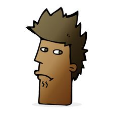 Free Cartoon Nervous Expression Royalty Free Stock Photos - 257548508