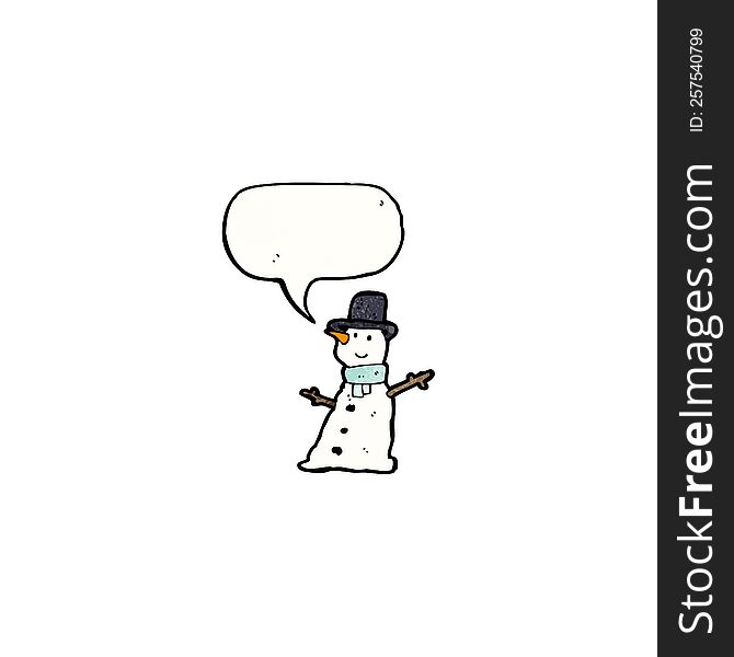 Cartoon Snowman