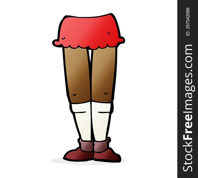 Cartoon Female Legs