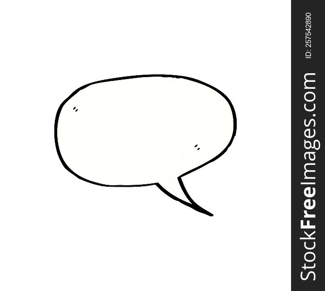 cartoon speech bubble