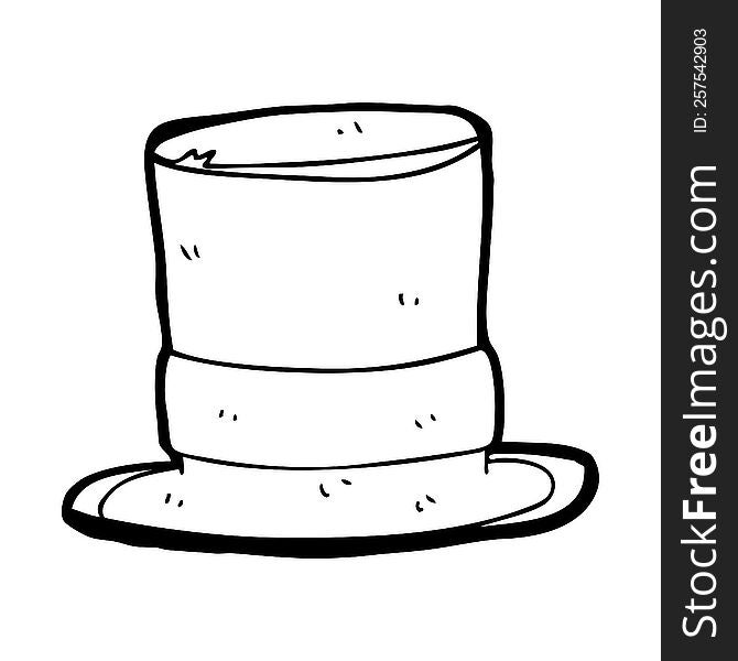 cartoon top hat