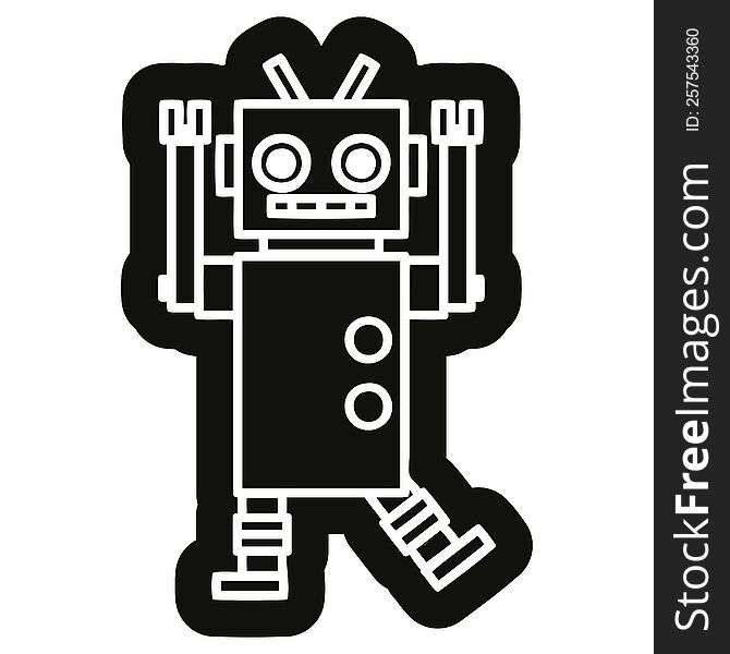 dancing robot icon