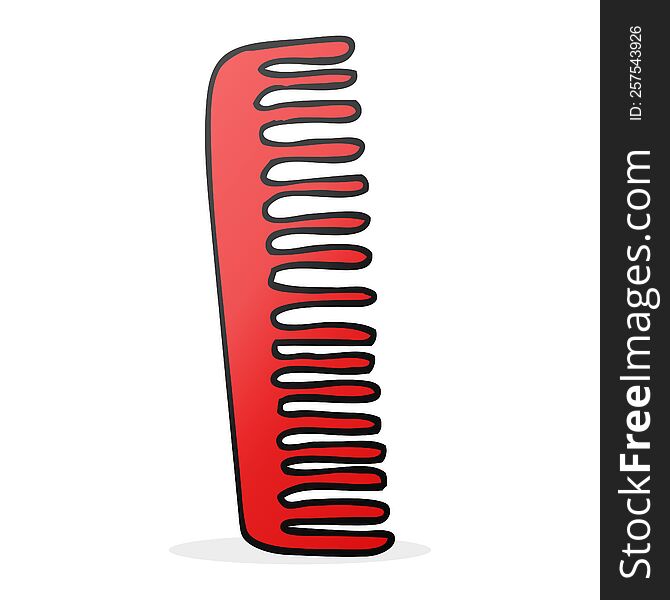 cartoon comb