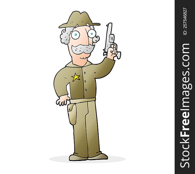 cartoon sheriff