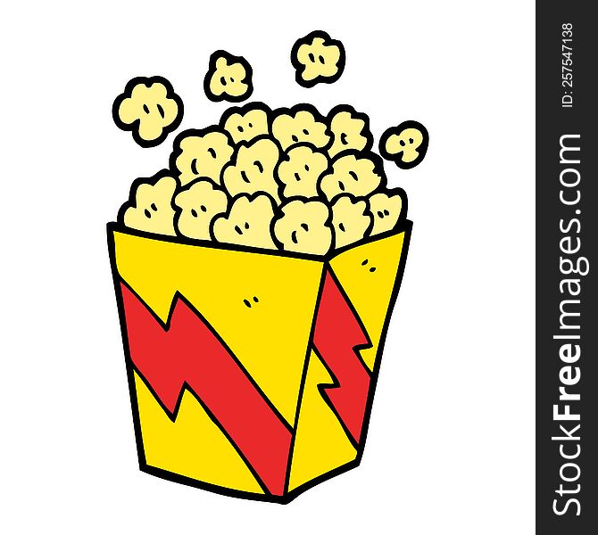 cartoon doodle cinema popcorn