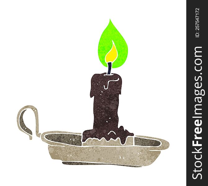 cartoon spooky candlestick