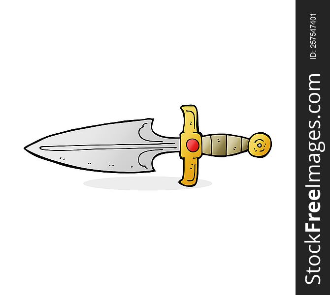 cartoon dagger