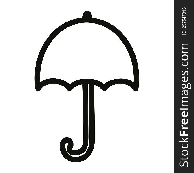 open umbrella icon symbol