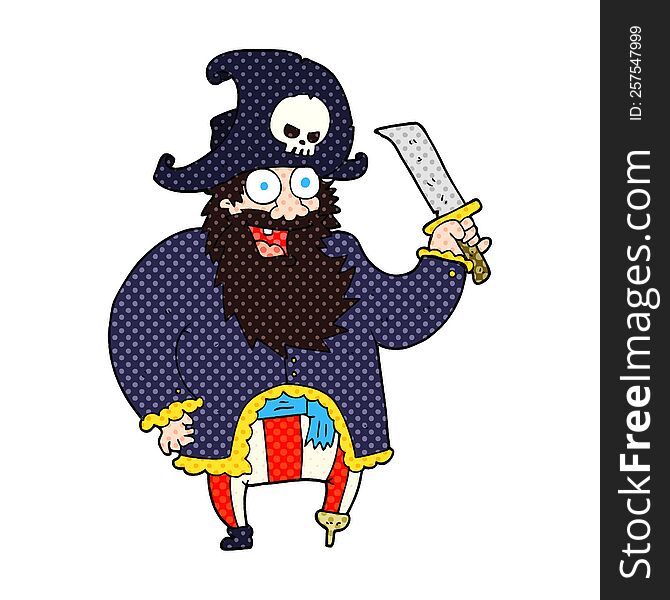 cartoon pirate captain