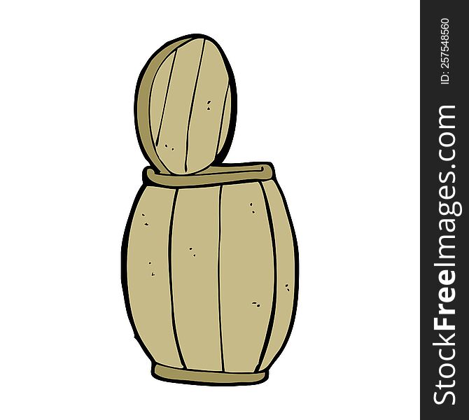 cartoon beer barrel