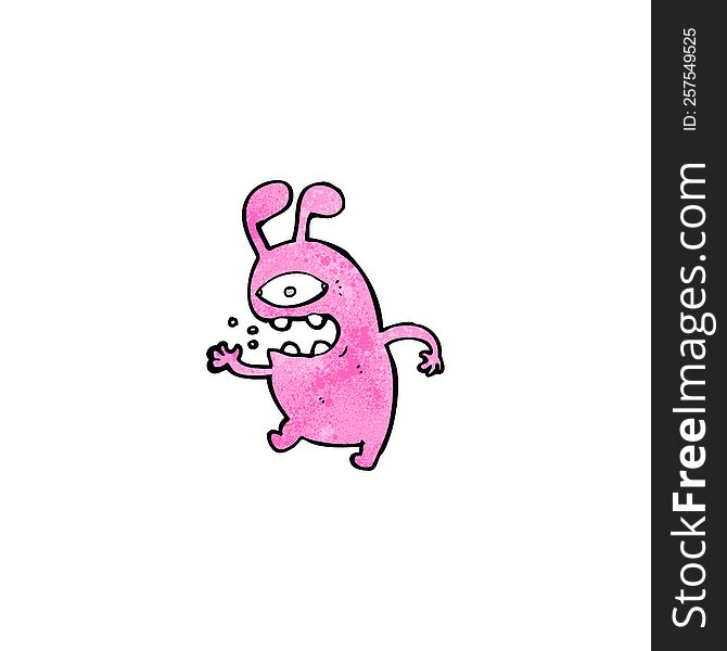 cartoon alien rabbit