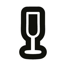 Champagne Flute Icon Royalty Free Stock Photo