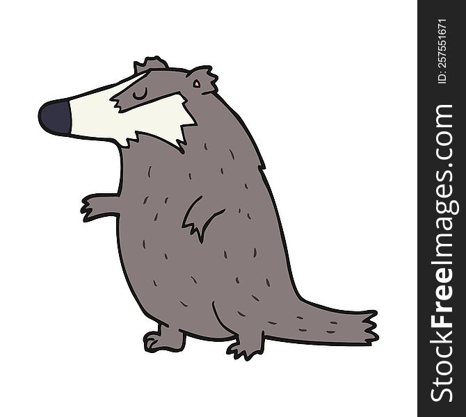 Cartoon Badger