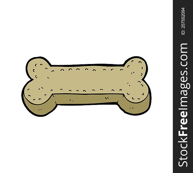 cartoon dog biscuit