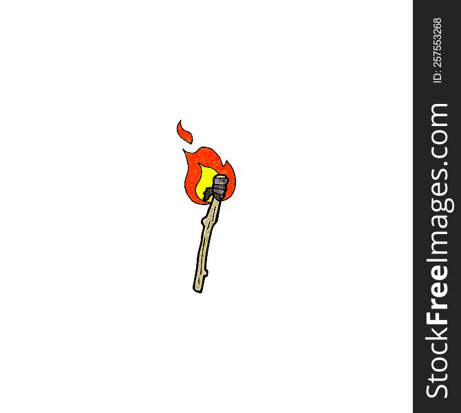 Flaming Torche Cartoon