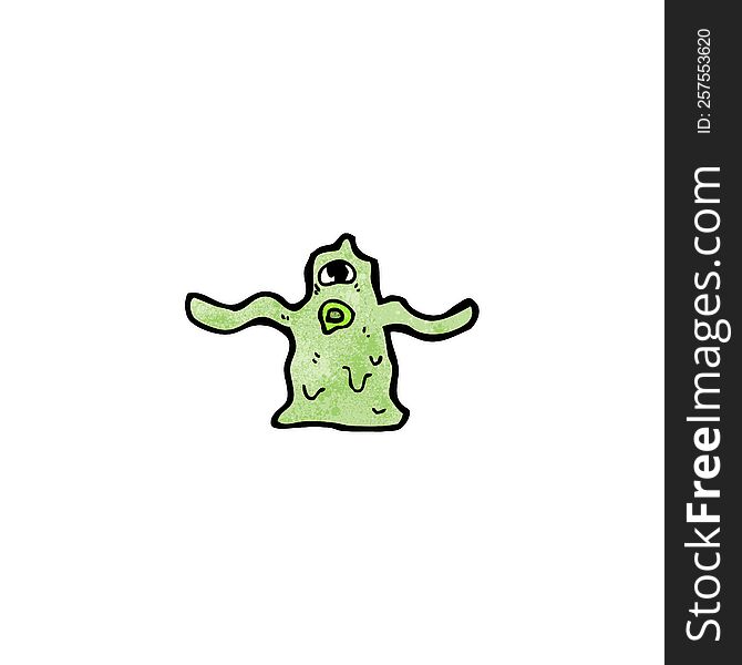 cartoon slime blob monster