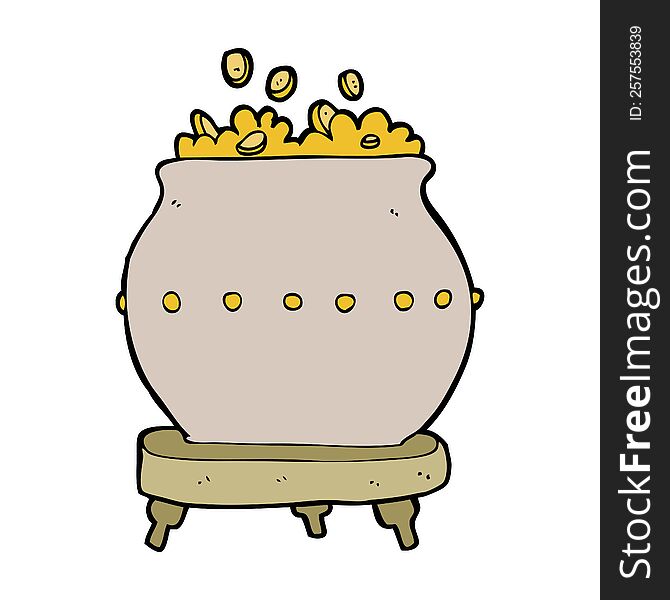 cartoon pot of gold