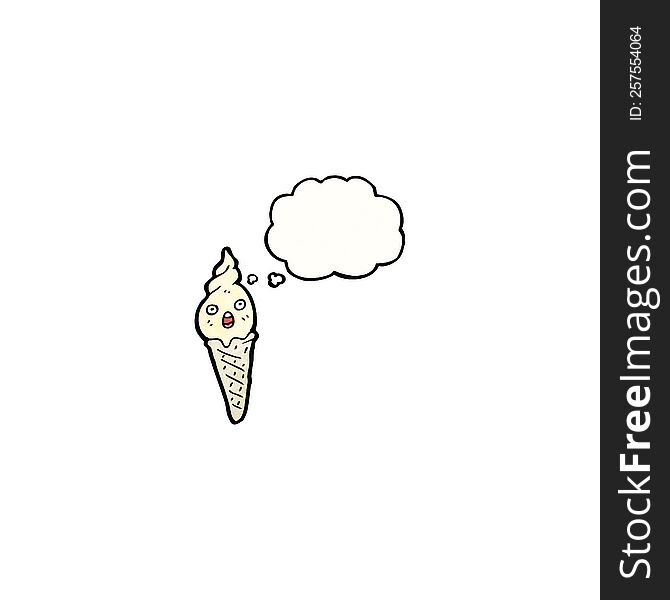 cartoon ice cream character