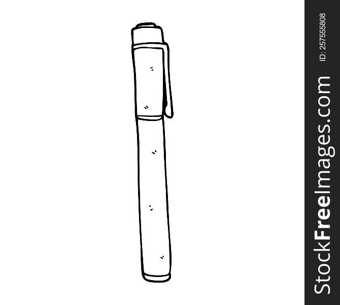 line drawing cartoon pen