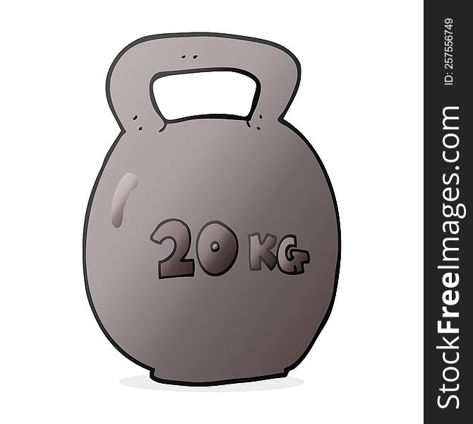 Cartoon 20kg Kettle Bell