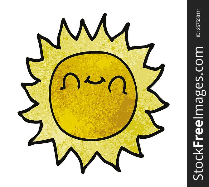 cartoon doodle happy sunshine