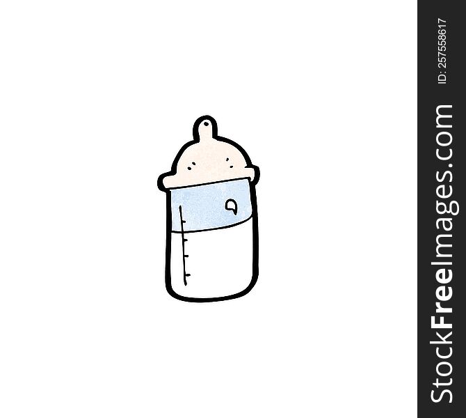 cartoon baby\'s milk bottle