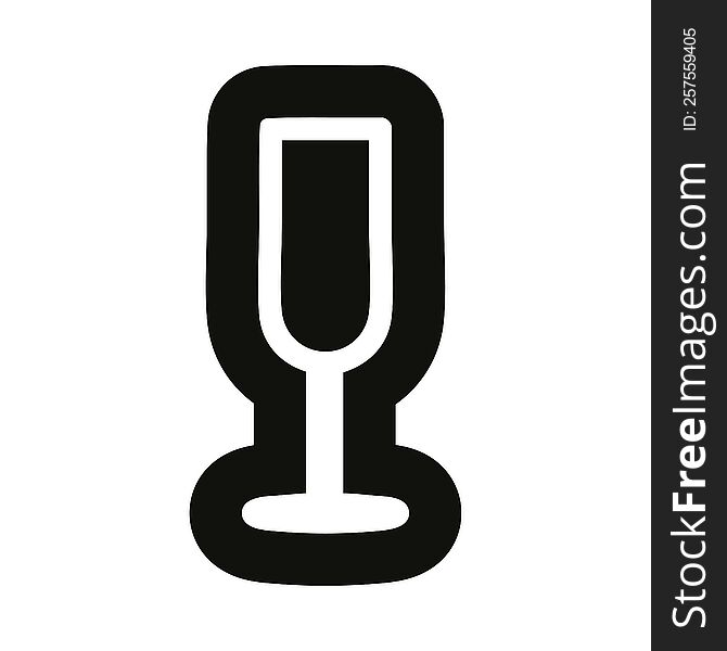 champagne flute icon symbol