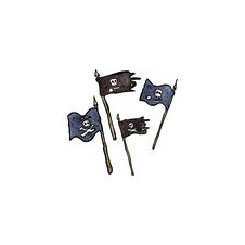 Cartoon Pirate Flags Royalty Free Stock Photography