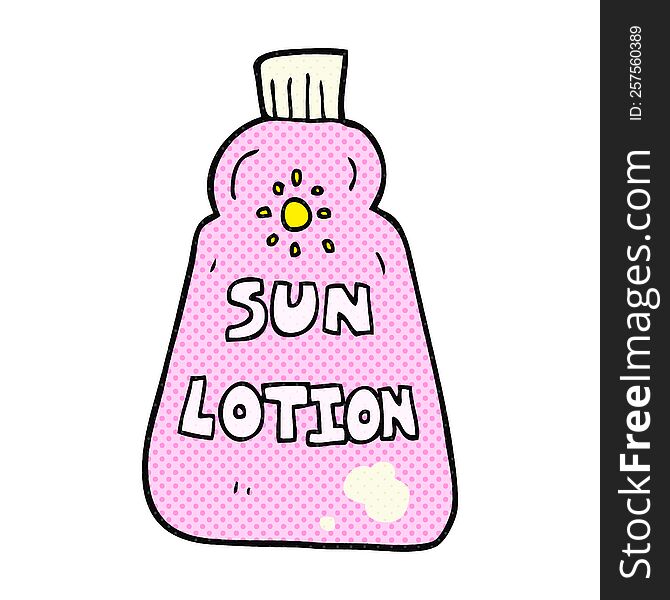Cartoon Sun Lotion