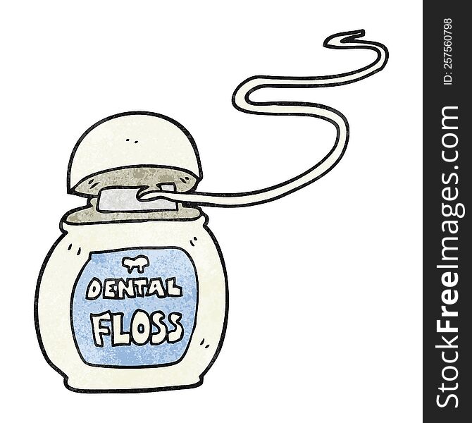 Textured Cartoon Dental Floss