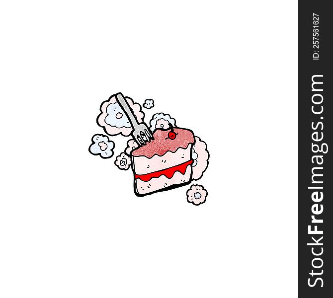 cartoon slice of cake