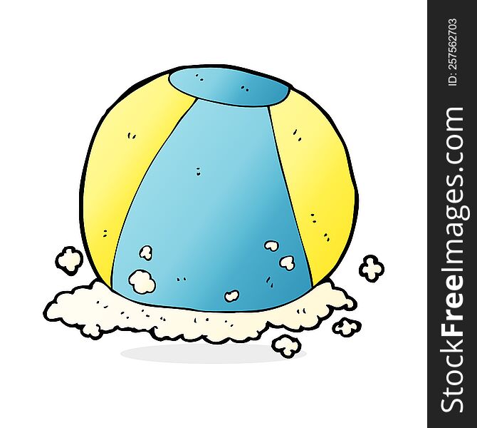 cartoon beach ball