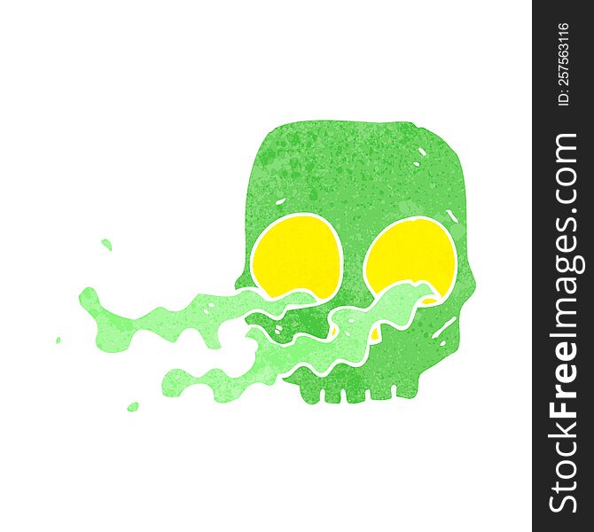 Cartoon Gross Skull